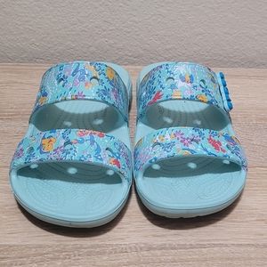 Disney Blue Floral Sandals